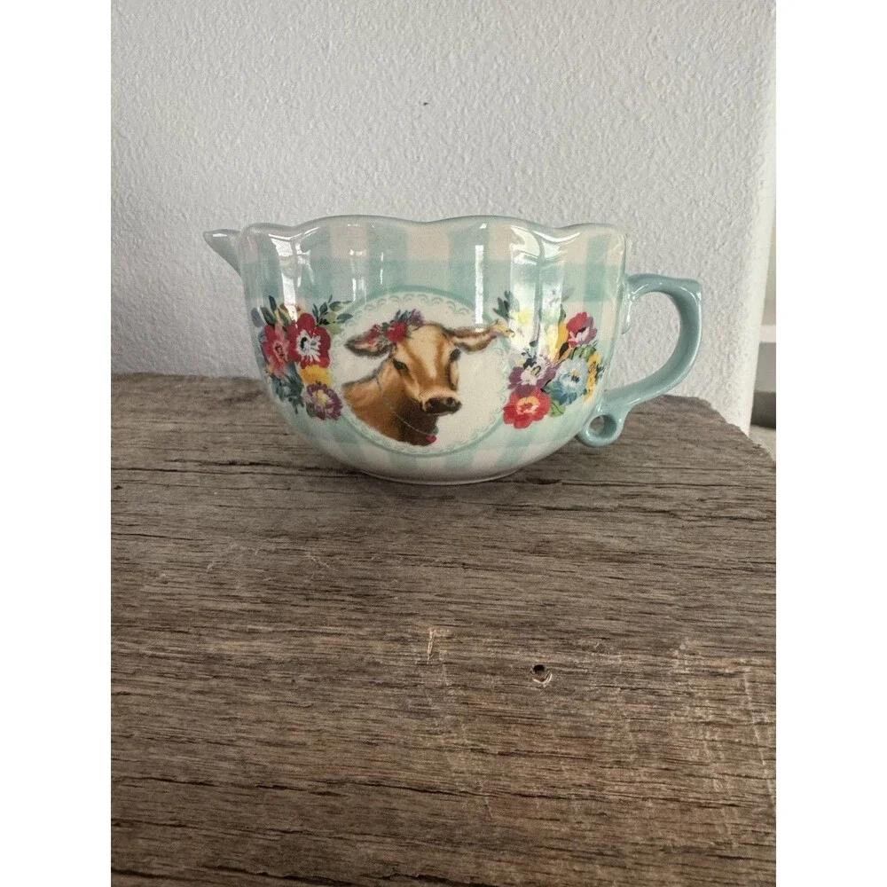 Pioneer Woman Measuring Cup Sweet Romance Blossoms Ceramic Bowl - Picture 3 of 5